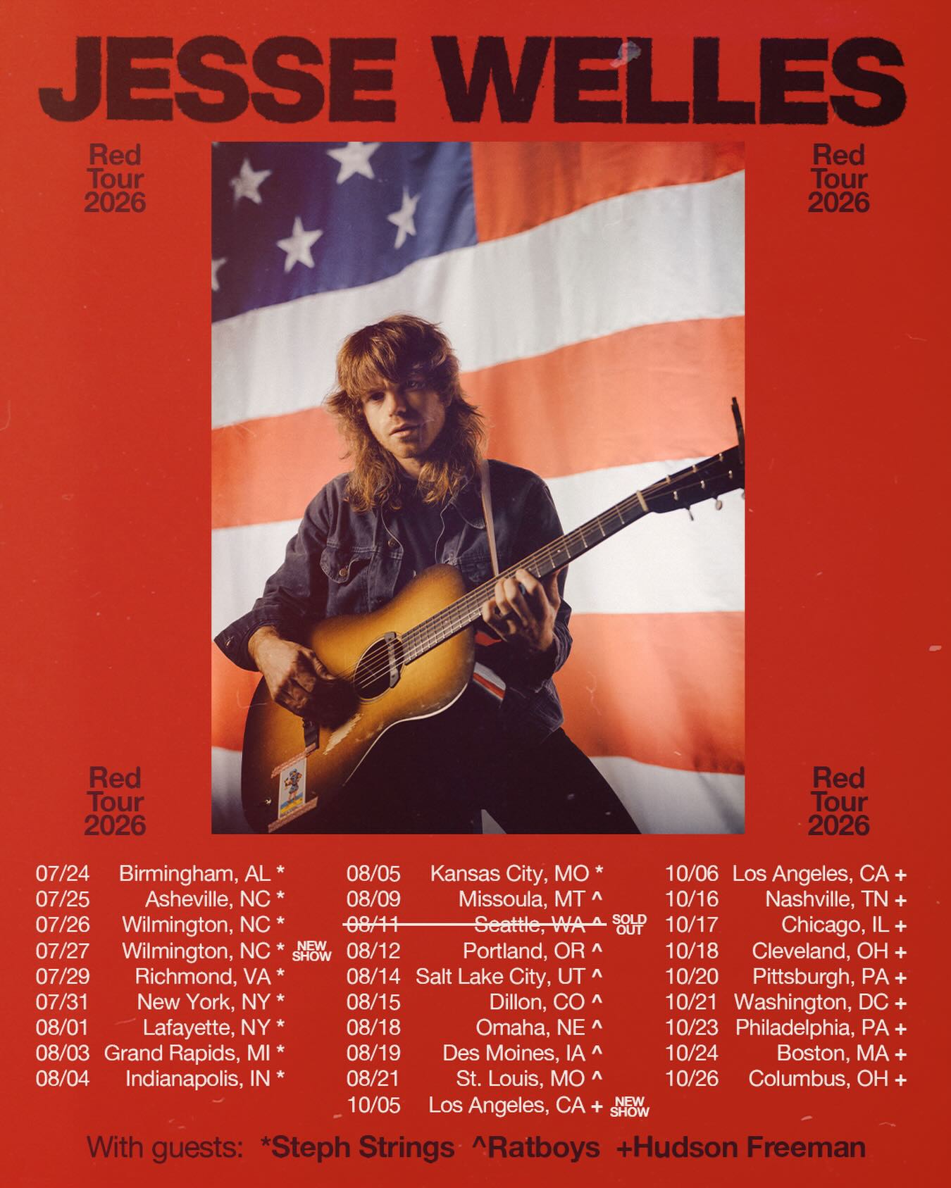 Ratboys When The Sun Explodes Tour Poster 2026
